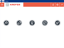 Tablet Screenshot of kaefer.fi